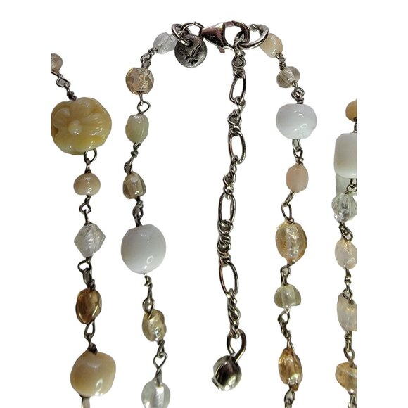 American Eagle Outfitter Glass Bead, Single Strand Chain Necklace 56” Long - Picture 4 of 6